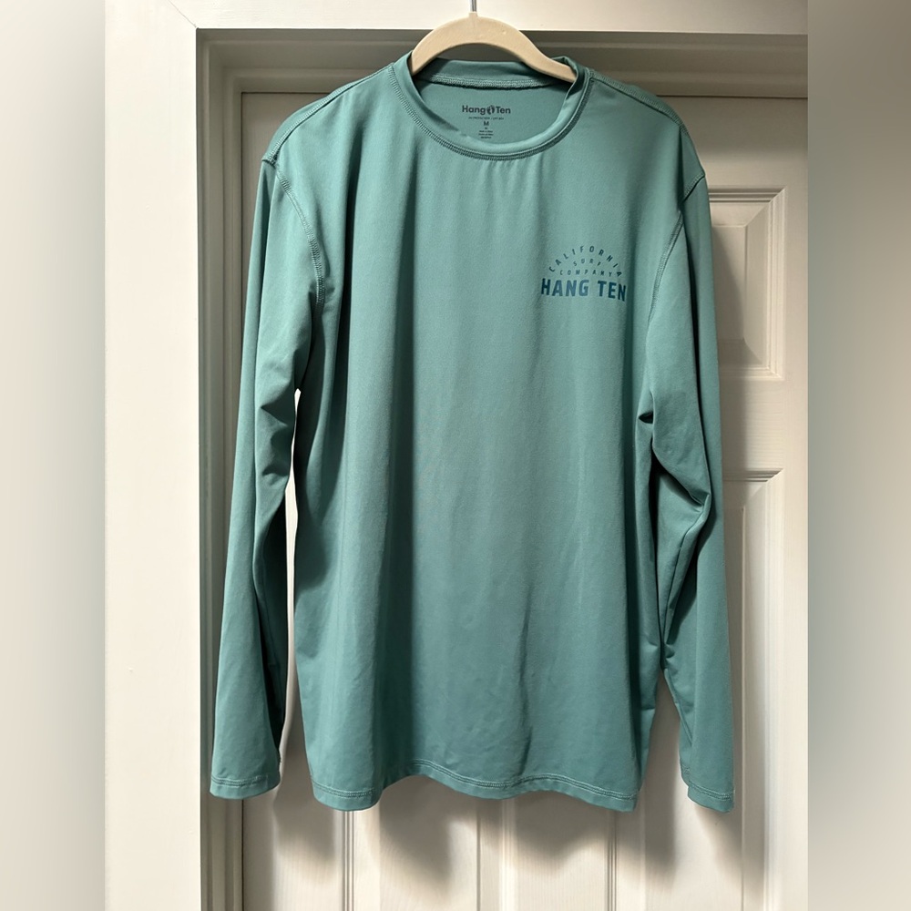 Hang Ten Men's Teal Long Sleeve Tee